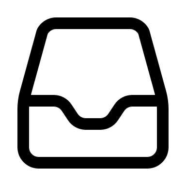 Inbox Folder Free Open-Source SVG Icon (Myna UI Icons)