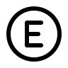 Circle Letter E Free Open-Source SVG Icon