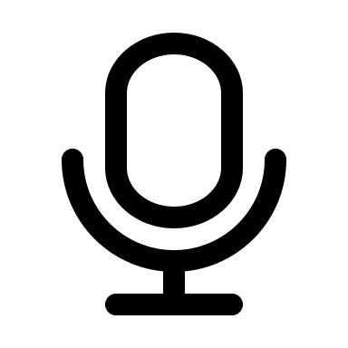 Microphone Device Free Open-Source SVG Icon (Myna UI Icons)