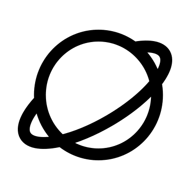 Planet Symbol Free Open-Source SVG Icon (Myna UI Icons)