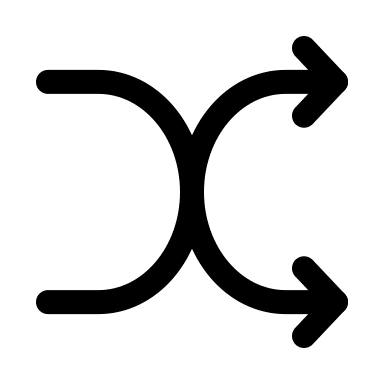 Shuffle Alternative Action (Myna UI) Free Open-Source SVG Icon (Myna UI Icons)