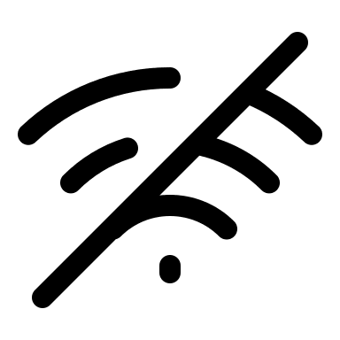 WiFi Disabled Signal Free Open-Source SVG Icon (Myna UI Icons)