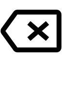 Backspace Key (Nimbus) Free Open-Source SVG Icon