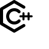 C++ Programming Language (Nonicons) Free Open-Source SVG Icon