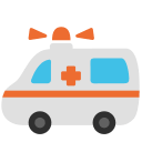 Ambulance Vehicle (Noto Emoji) Free Open-Source SVG Icon