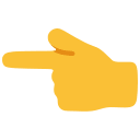 Backhand Index Finger Pointing Left (Noto Emoji) Free Open-Source SVG Icon