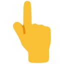 Backhand Index Finger Pointing Up (Noto Emoji) Free Open-Source SVG Icon