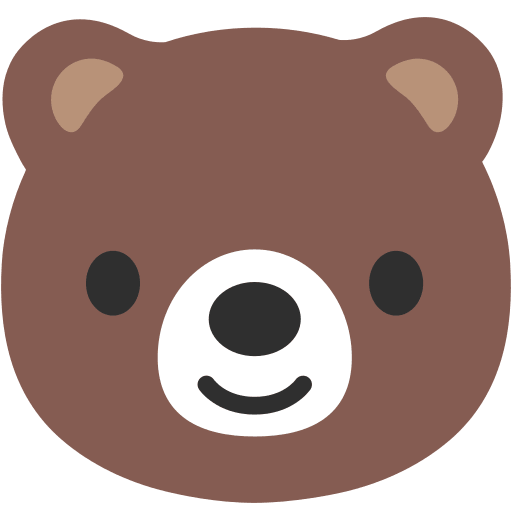 Bear (Noto Emoji) Free Open-Source SVG Icon (Noto Emoji (v1))