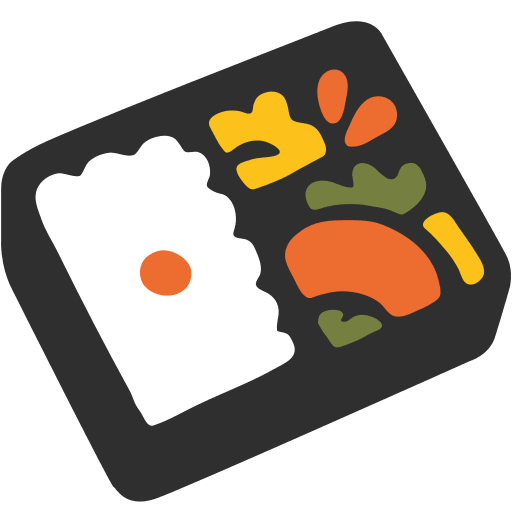 Bento Box Free Open-Source SVG Icon (Noto Emoji (v1))