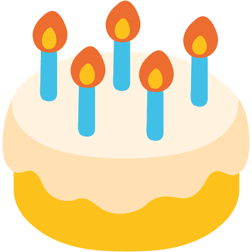 Birthday Cake Free Open-Source SVG Icon (Noto Emoji (v1))