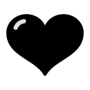 Black Heart Emoji Free Open-Source SVG Icon