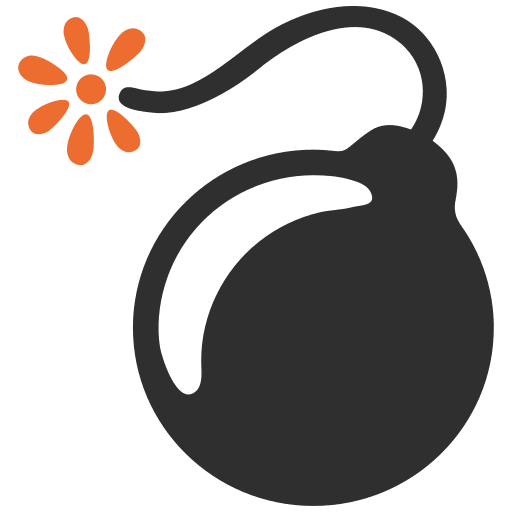 Bomb Emoji Free Open-Source SVG Icon (Noto Emoji (v1))