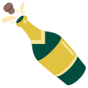 Bottle with Popping Cork (Noto Emoji) Free Open-Source SVG Icon