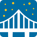 Bridge at Night (Noto Emoji) Free Open-Source SVG Icon