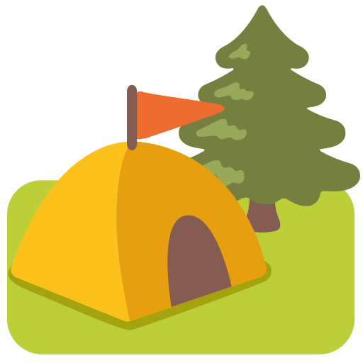 Camping Activity Free Open-Source SVG Icon (Noto Emoji (v1))