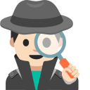 Detective with Light Skin Tone Free Open-Source SVG Icon