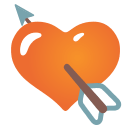 Heart With Arrow Free Open-Source SVG Icon