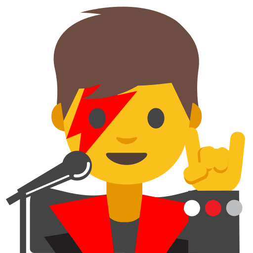 Man Singer Performer Free Open-Source SVG Icon (Noto Emoji (v1))