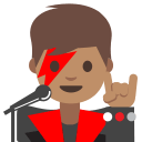 Medium Skin Tone Male Singer Free Open-Source SVG Icon