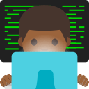 Medium Dark Skin Tone Male Technologist (Noto Emoji) Free Open-Source SVG Icon