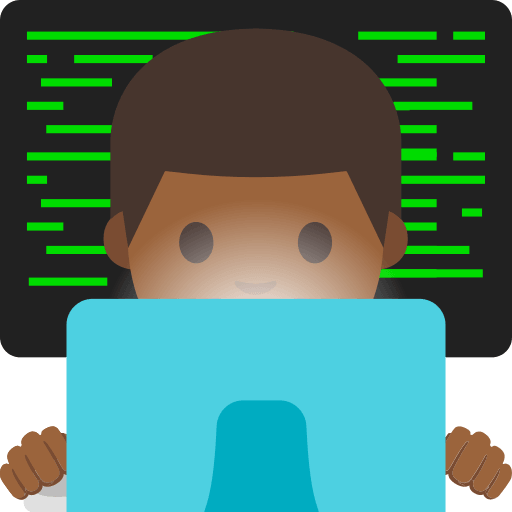 Medium Dark Skin Tone Male Technologist (Noto Emoji) Free Open-Source SVG Icon (Noto Emoji (v1))