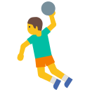 Person Playing Handball Free Open-Source SVG Icon