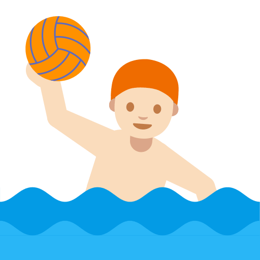 Person Playing Water Polo - Light Skin Tone (Noto Emoji) Free Open-Source SVG Icon (Noto Emoji (v1))