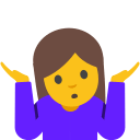 Person Shrugging Gesture Free Open-Source SVG Icon