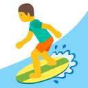 Person Surfing (Noto Emoji) Free Open-Source SVG Icon