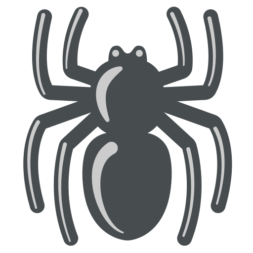 Spider Emoji Free Open-Source SVG Icon (Noto Emoji (v1))