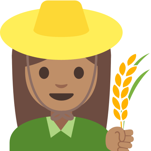 Medium Skin Tone Woman Farmer Free Open-Source SVG Icon (Noto Emoji (v1))