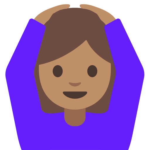 Woman Gesturing OK Medium Skin Tone (Noto Emoji) Free Open-Source SVG Icon (Noto Emoji (v1))