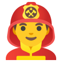 Firefighter Man Emoji Free Open-Source SVG Icon