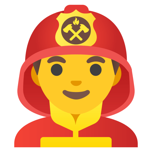 Firefighter Man Emoji Free Open-Source SVG Icon (Noto Emoji)