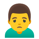 Frowning Man Emoji Free Open-Source SVG Icon