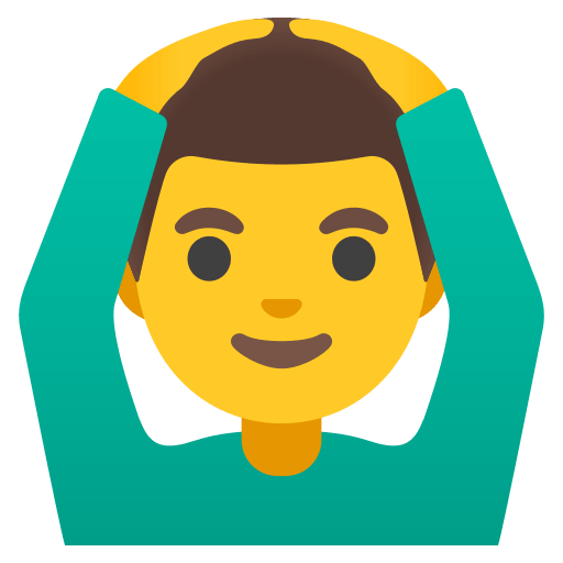 Man Gesturing OK (Noto Emoji) Free Open-Source SVG Icon (Noto Emoji)