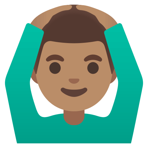 Man Gesturing OK with Medium Skin Tone (Noto Emoji) Free Open-Source SVG Icon (Noto Emoji)