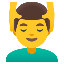 Man Receiving Massage Free Open-Source SVG Icon