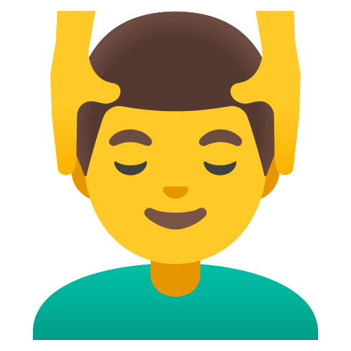 Man Receiving Massage Free Open-Source SVG Icon (Noto Emoji)