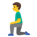 Kneeling Man (Noto Emoji) Free Open-Source SVG Icon