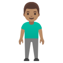 Medium Skin Tone Man Standing (Noto Emoji) Free Open-Source SVG Icon