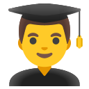 Male Student Emoji Free Open-Source SVG Icon