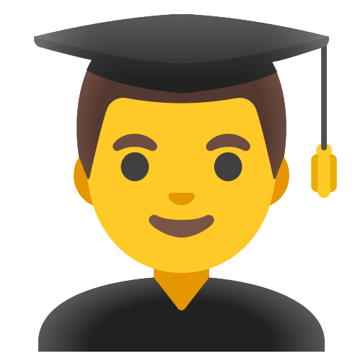 Male Student Emoji Free Open-Source SVG Icon (Noto Emoji)