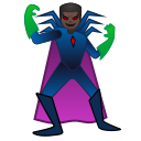 Man Supervillain with Dark Skin Tone (Noto Emoji) Free Open-Source SVG Icon