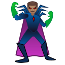 Man Supervillain with Medium Skin Tone (Noto Emoji) Free Open-Source SVG Icon