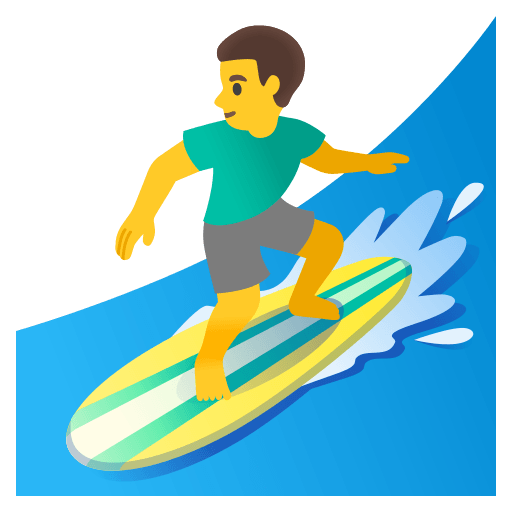 Man Surfing (Noto Emoji) Free Open-Source SVG Icon (Noto Emoji)