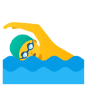 Man Swimming (Noto Emoji) Free Open-Source SVG Icon