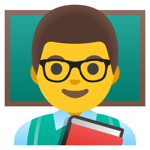 Male Teacher Free Open-Source SVG Icon (Noto Emoji)