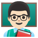 Light Skin Tone Male Teacher Free Open-Source SVG Icon