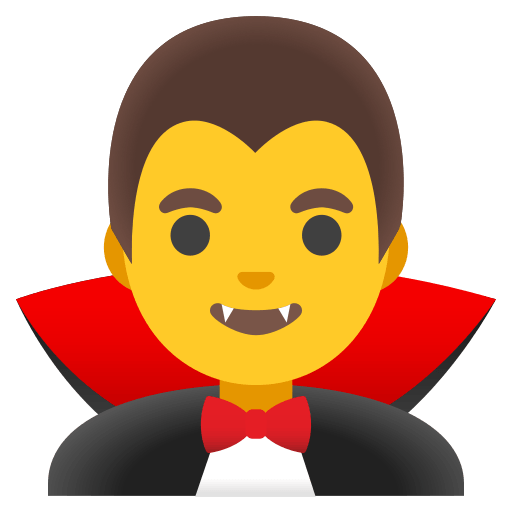 Vampire Man Free Open-Source SVG Icon (Noto Emoji)